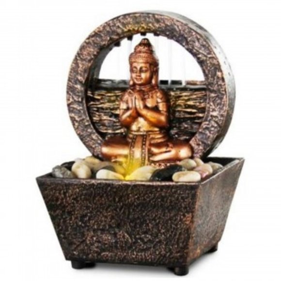 Calming Whisper Of Flowing Water Other - 💥SALE ☀️Tranquil BUDDHA FOUNTAIN  LED Light